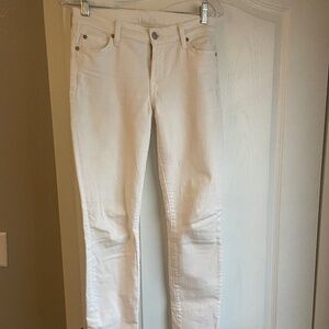 7 for all mankind white skinny jeans